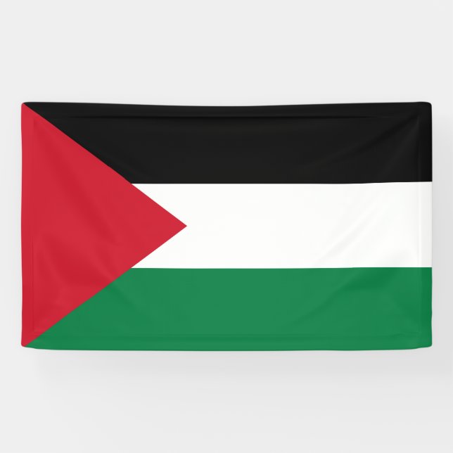 Palestinian Flag (Palestine) Banner (Horizontal)