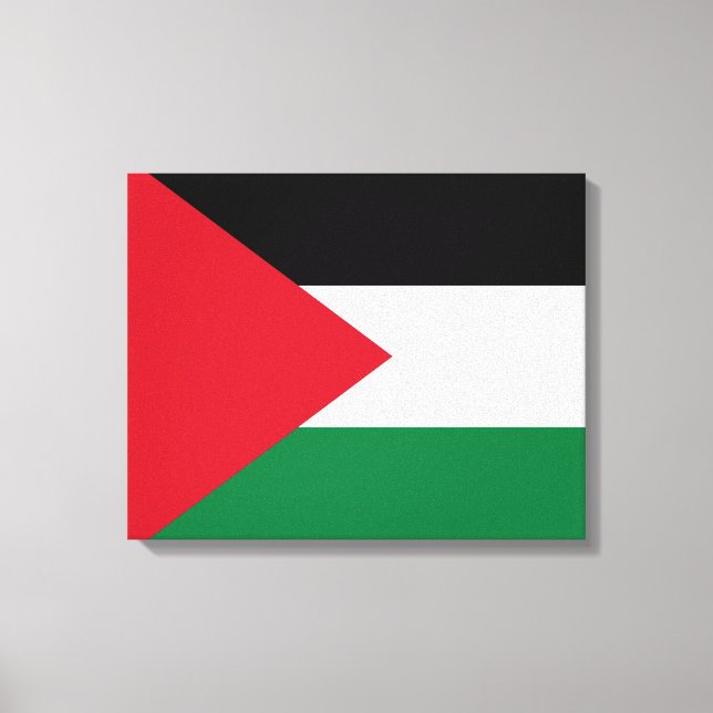 Palestinian Flag (Palestine) Canvas Print (Front)