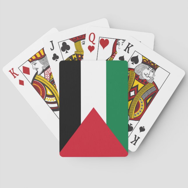 Palestinian Flag (Palestine) Poker Cards (Back)