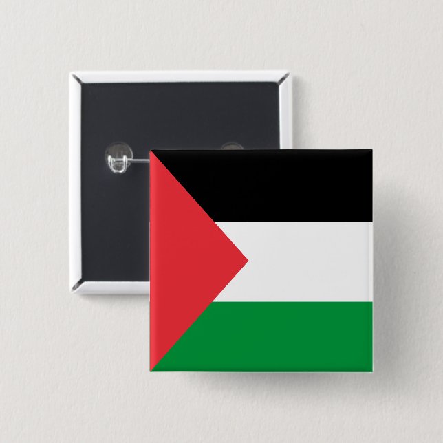 Palestinian Flag Pin علم فلسطين (Front & Back)