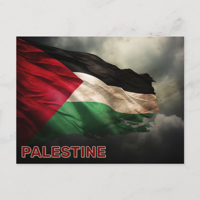 Palestinian Flag Postcard (Front)
