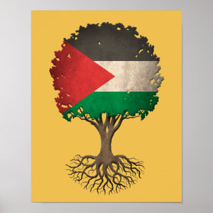 Palestinian Flag Tree of Life Customizable Poster