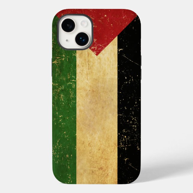 Palestinian Flag Vintage Case-Mate iPhone Case (Back)