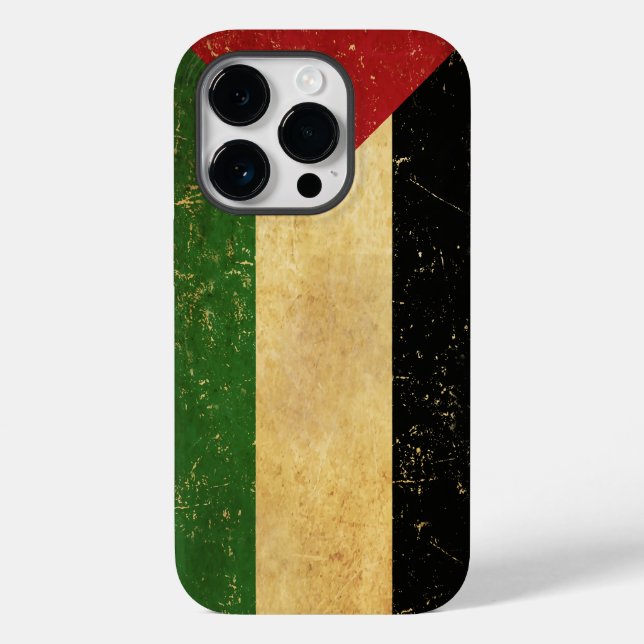 Palestinian Flag Vintage Case-Mate iPhone Case (Back)