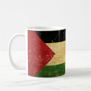 Palestinian Flag Vintage Mug