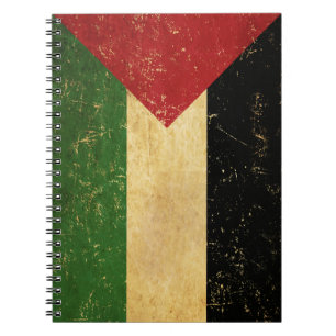 Palestinian Flag Vintage Notebook