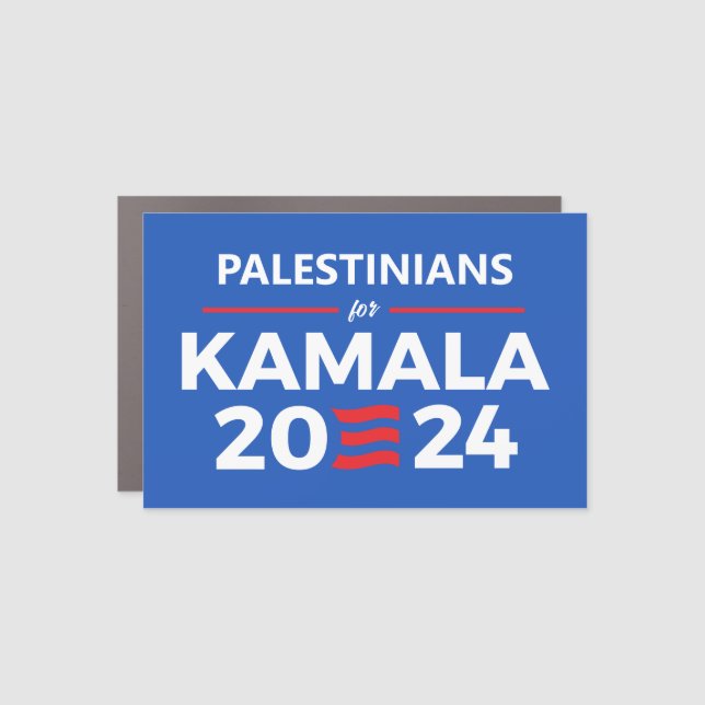 Palestinian for Kamala Harris Car Magnet (Front)