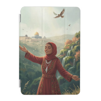 Palestinian Girl in Traditional Tatreez Dress Phon iPad Mini Cover