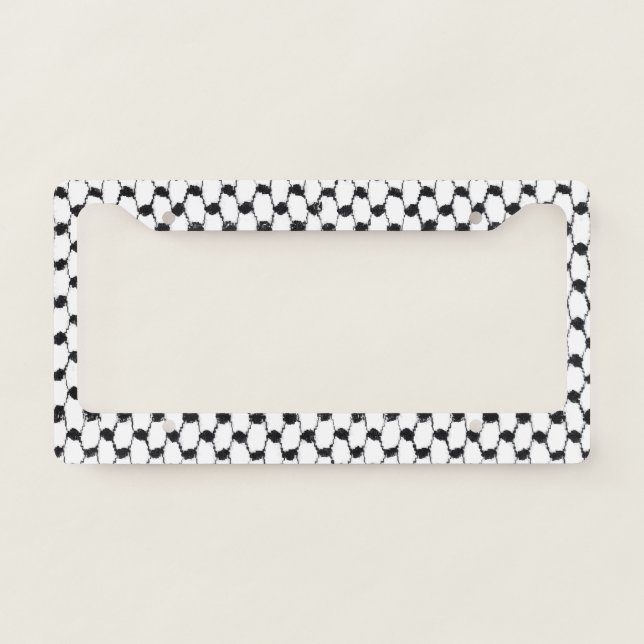 Palestinian Hatta Customizable License Plate Frame (Front)