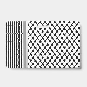 Palestinian Hatta Keffiyeh Kufiya Folk (2 Pattern) Badge