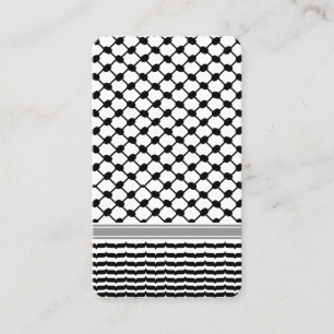 Palestinian Hatta Keffiyeh Kufiya Folk (2 Pattern) Business Card