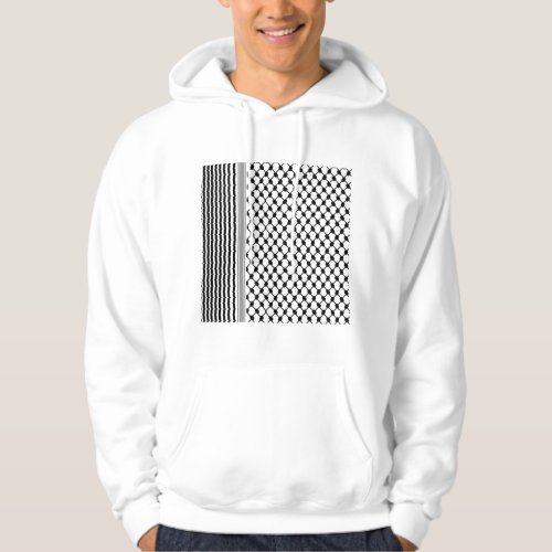 Palestinian Hatta Keffiyeh Kufiya Folk 2 Pattern Hoodie