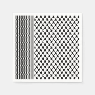 Palestinian Hatta Keffiyeh Kufiya Folk (2 Pattern) Napkins