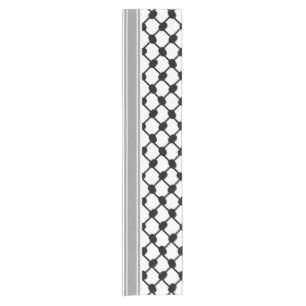 Palestinian Hatta Keffiyeh Kufiya Folk (2 Pattern) Short Table Runner