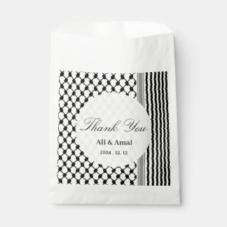Palestinian Hatta Keffiyeh Thank You Wedding Favor Bag