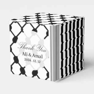Palestinian Hatta Keffiyeh Thank You Wedding Favor Boxes