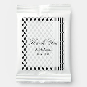 Palestinian Hatta Keffiyeh Thank You Wedding Favor Margarita Drink Mix