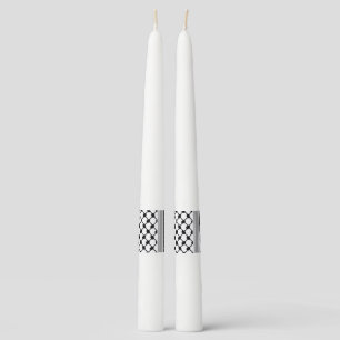 Palestinian Hatta Keffiyeh Thank You Wedding Taper Candle