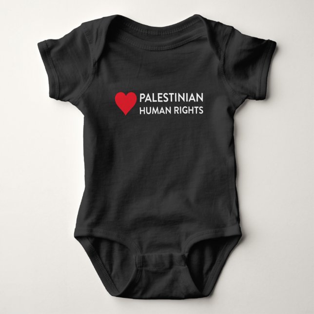 Palestinian Human Rights Baby One Piece Bodysuit (Front)