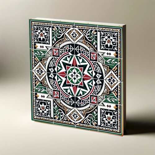 Palestinian Inspired Symmetrical Tile