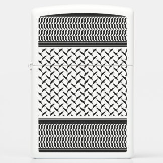 Palestinian Joranian kuffiya black and white Zippo Lighter
