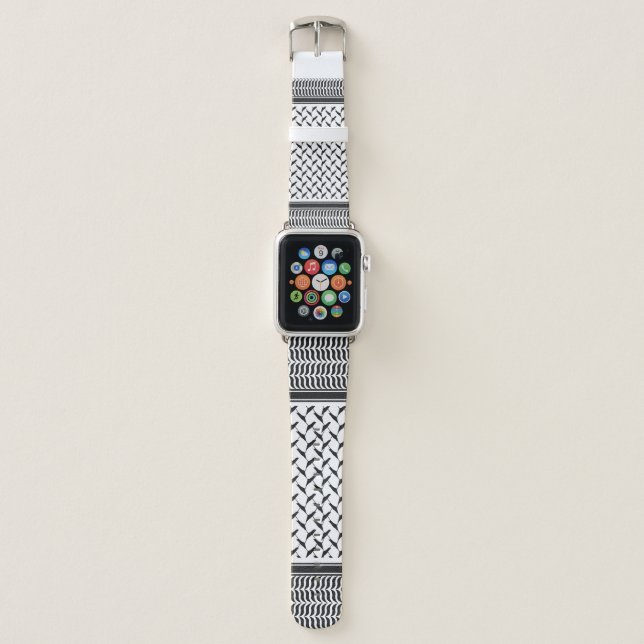Palestinian keffiyeh apple watch band (Front)
