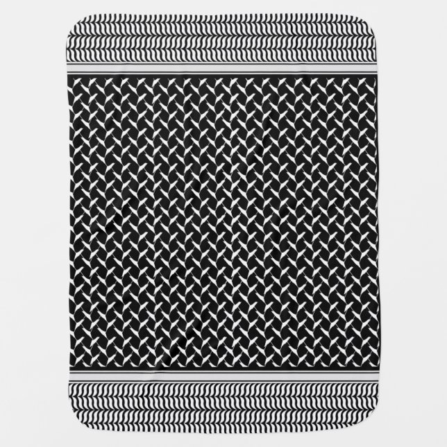 Palestinian Keffiyeh Baby Blanket (Front)