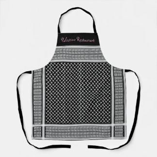 Palestinian Keffiyeh custom Name Apron