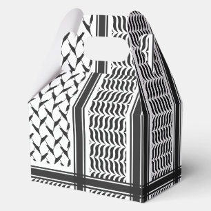 Palestinian keffiyeh favor boxes