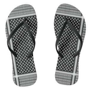 Palestinian Keffiyeh Flip Flops