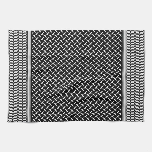 Palestinian Keffiyeh  Kitchen Towel (Horizontal)