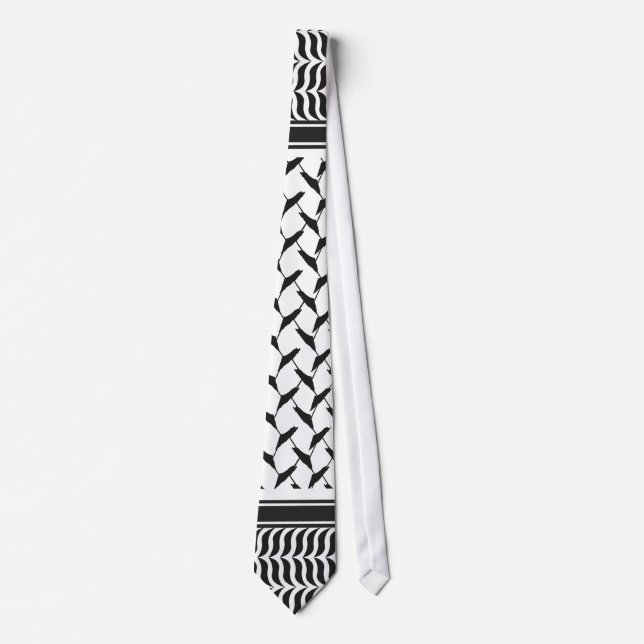 Palestinian keffiyeh  neck tie (Front)