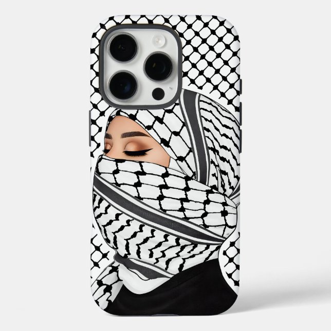 Palestinian Keffiyeh Pattern Phone Case for her (Back)
