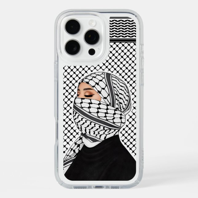 Palestinian Keffiyeh Pattern Phone Case for her (Front)