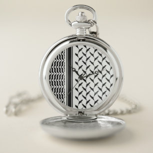 Palestinian keffiyeh pocket watch