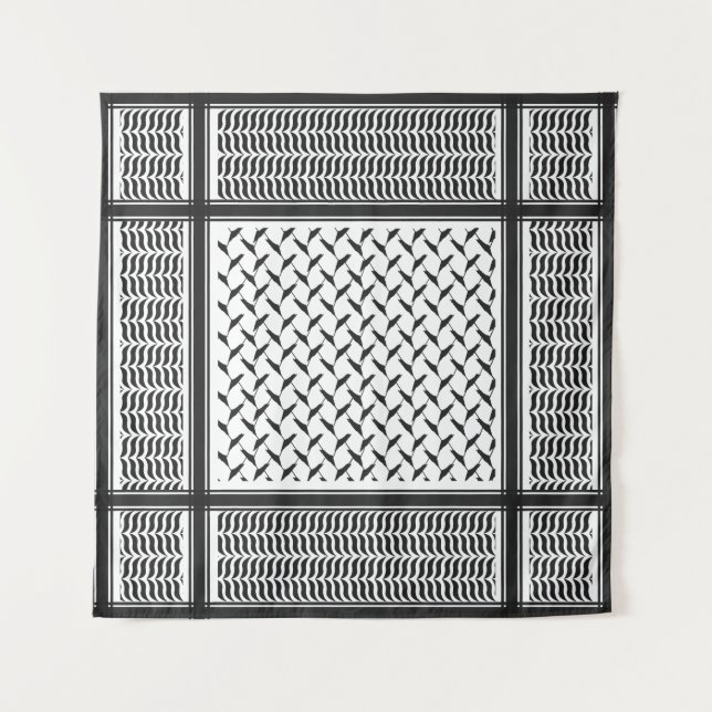 Palestinian keffiyeh tapestry (Front)