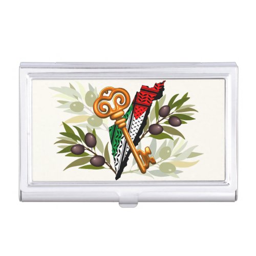 Palestinian Key Symbol of the Right of Return Business Card Case