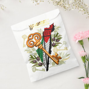 Palestinian Key Symbol of the Right of Return Favor Bag