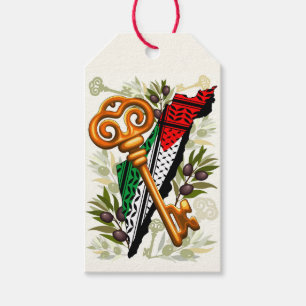Palestinian Key Symbol of the Right of Return Gift Tags