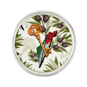 Palestinian Key Symbol of the Right of Return Lapel Pin