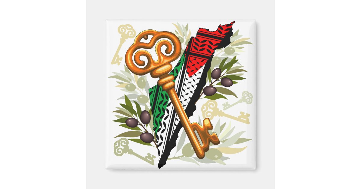 Palestinian Key Symbol of the Right of Return Magnet | Zazzle