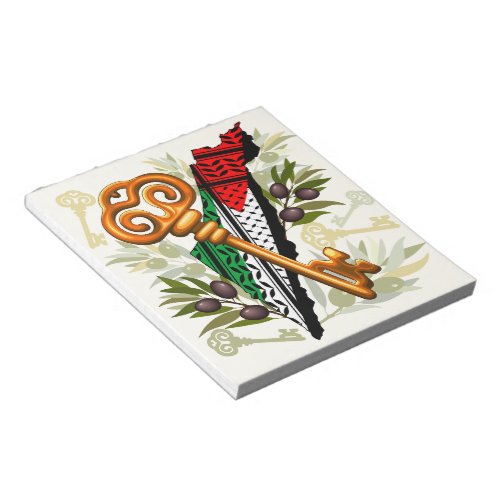 Palestinian Key Symbol of the Right of Return Notepad