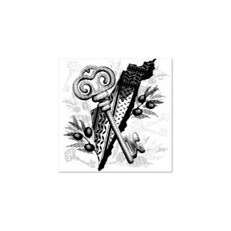 Palestinian Key Symbol of the Right of Return Rubber Stamp