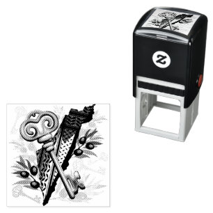 Palestinian Key Symbol of the Right of Return Self-inking Stamp