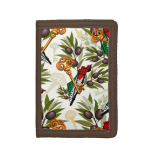 Palestinian Key Symbol of the Right of Return Tri-fold Wallet
