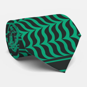 palestinian kuffiya black and Green Neck Tie