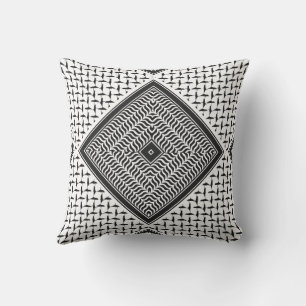 Palestinian kuffiya Palestine Embroidery Throw Pillow