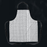 Palestinian Kufiya Custom Designed Apron<br><div class="desc">Kufiya, kufiyyeh, kaffiyyeh or also called Hatta is an old Palestinian traditional headwear pattern that carries a deep value to every Palestinian and later became a symbol of resistance and freedom worldwide. Each pattern in the Hatta Kufiya represents various Palestinian agricultural traditions, the fishnet pattern represents fishing in the mediterranean...</div>