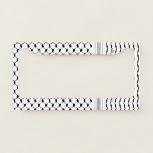 Palestinian Kufiya Custom Designed License Plate Frame