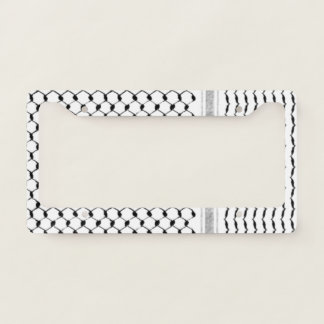Palestinian Kufiya Custom Designed License Plate Frame